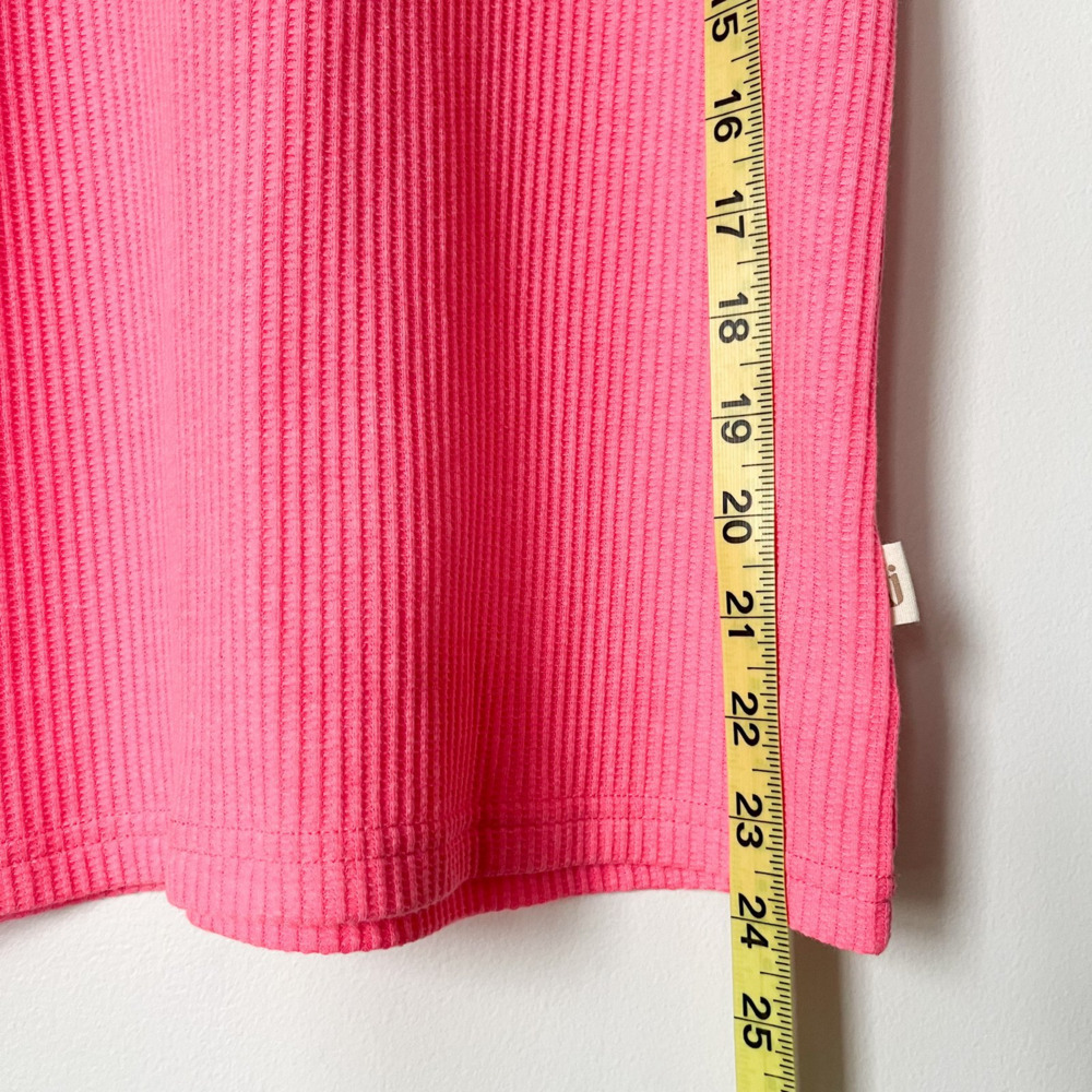 NWT Araminta James The Everyday Tank Watermelon Pink Waffle Knit Women XS Beach - Picture 6 of 9